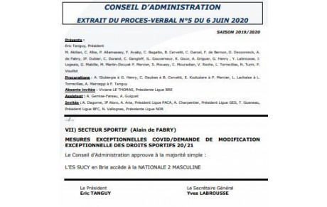 OFFICIEL!! L'équipe senior 1 masculine en Nationale 2